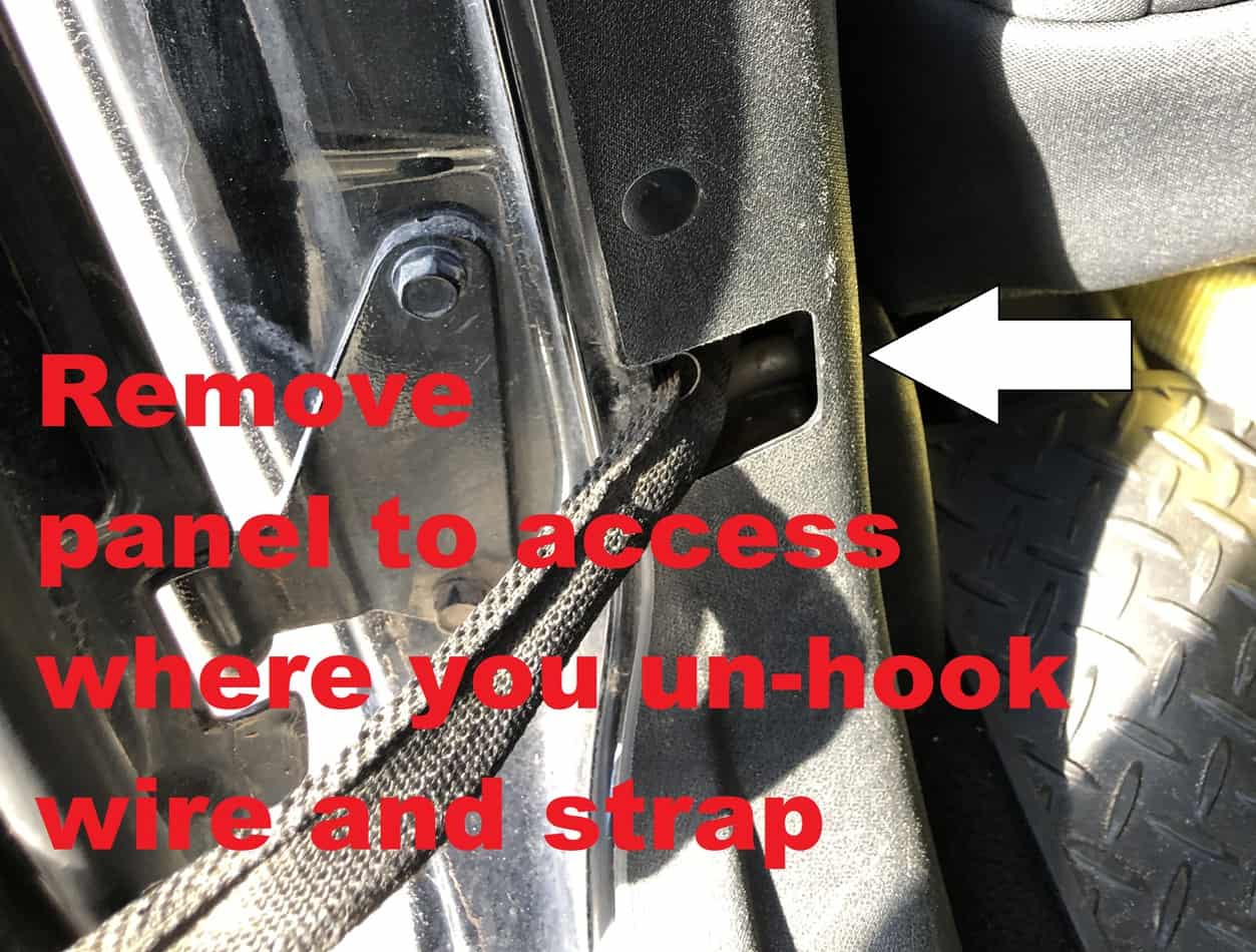 How To Remove Rear Jeep Door