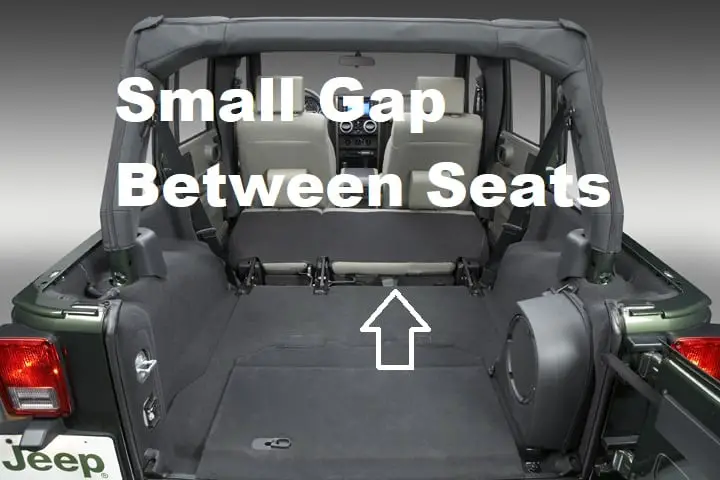 Jeep JK Rear Seats Folded Flat